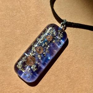 Blue Healing Crystal Necklace